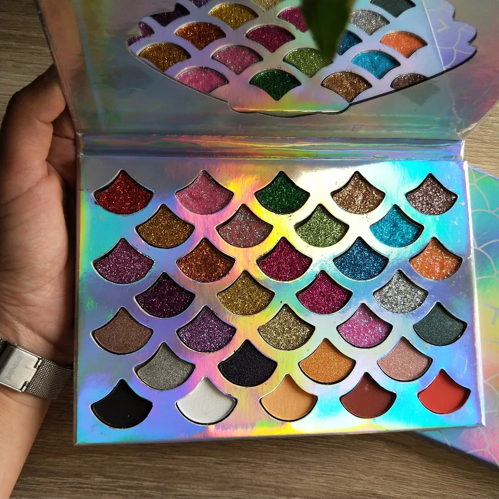 

Mermaid Nocturne Eyeshadow Pallete Professional 25 Colors Make up Palette Matte Shimmer Glitter Pigmented Eye Shadow Palette