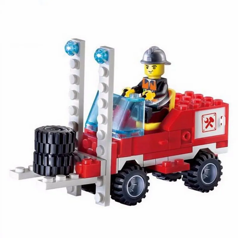 Лучшие продажи город пожарная машина экскаватор транспорт самосвал LEGO модель