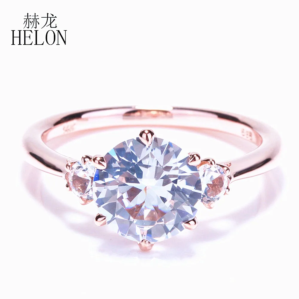HELON Solid 14k розовое золото AU585 натуральный рубин серьги гвоздики женские серьги обручение Свадебные модные уникальные ювелирные изделия
