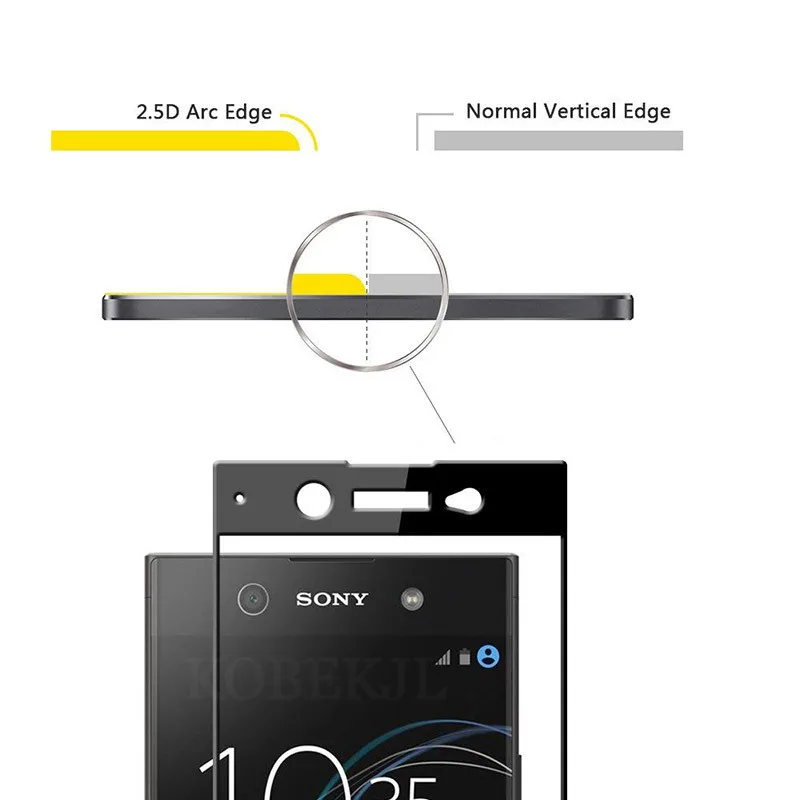 Защитное стекло для Sony Xperia XA1 Ultra закаленное G3221 G3226 G3121 G3116 XA1Ultra полноэкранная