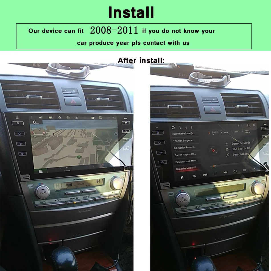 Android 9,0 8 ядерный ОЗУ 4 Гб автомобильный стерео экран радио для TOYOTA CAMRY 2007 2008 2009 2010 2011 Автомобильный ultimedia плеер gps навигация