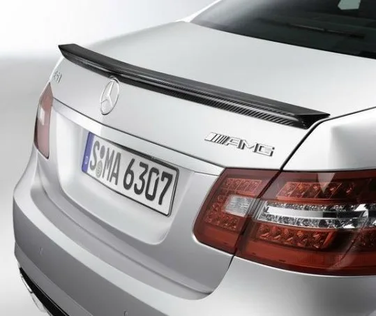 W212 автомобильный Стайлинг из углеродного волокна задний спойлер для багажника