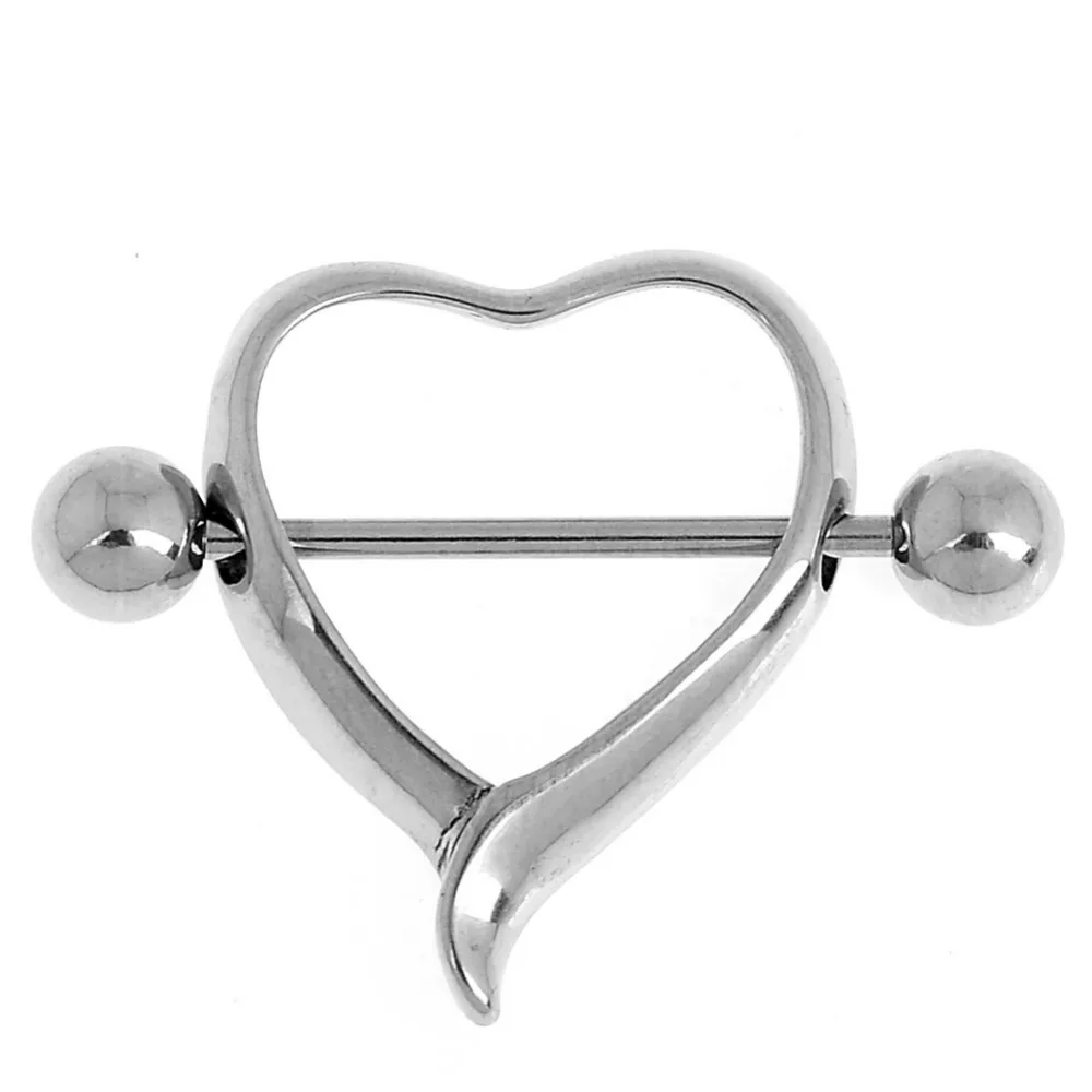 1 пара кольцо для пирсинга в виде сердца/крыла/цветка|barbell piercing|nipple barnipple wings |
