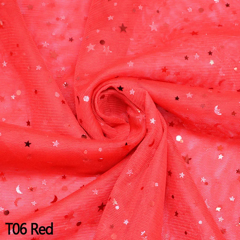 1P 160 см x 1 м Блестящий тюль из органзы с блестками DIY свадебный Тюль для украшения арки детский душ швейная юбка-пачка Ткань Домашний декор - Цвет: T06 Blue