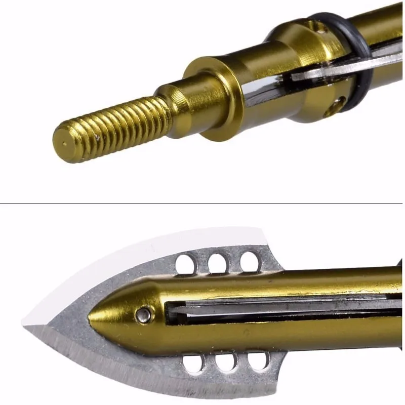 1 шт. стрельба из лука стрелы с наконечниками стрел 100 зерна 2 расширяемых