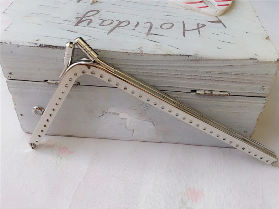 L форма 1 шт. DIY серебристый металлический каркас Изысканный кошелек красивая