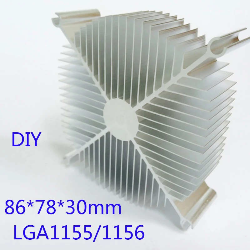 Радиатор светодиодный алюминиевый с чипом 86*78*30 мм|heat sink led|radiator coolercooler computer |