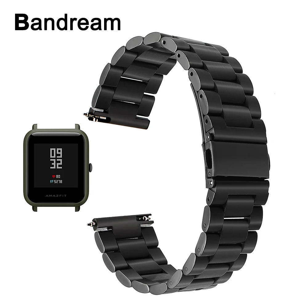 Ремешок для часов Xiaomi Huami Amazfit Bip BIT PACE Lite 20 мм металлический ремешок молодежных