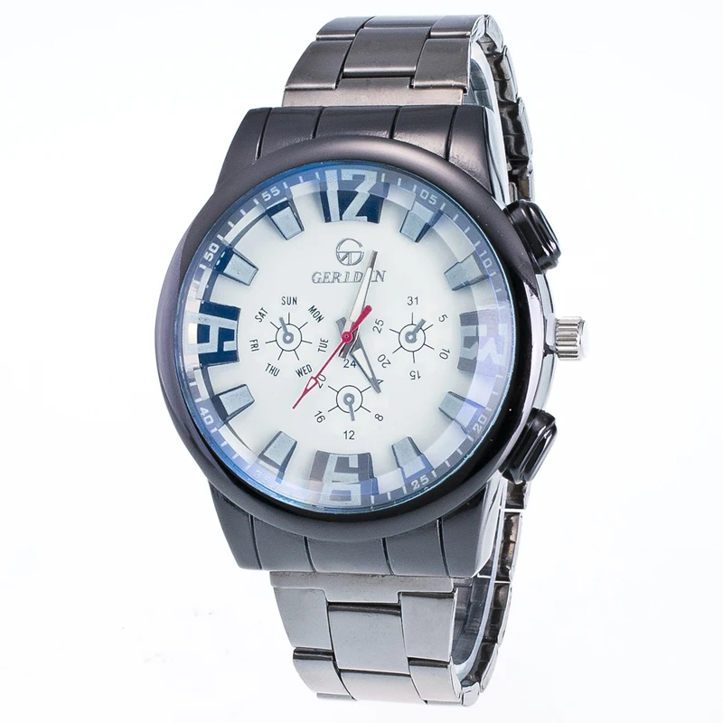 2019 New Sports Brand Men Watch Full Steel Military Outdoors Quartz Watches Blue Mirror Big Black Gentleman Wristwatches | Наручные часы