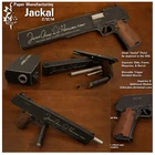 Модель бумажного пистолета Jackal в масштабе 1:1, пистолет для рукоделия, игрушка сделай сам, подарок для мальчика