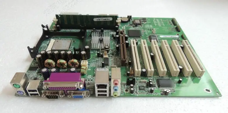 100% OK оригинальный IPC плата 886LCD/ATX F845G 845 промышленных материнских плат с Процессор