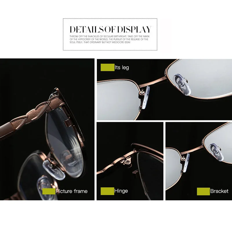 Стеклянные металлические очки с коротким зрением occhiali per lettura oculos brastyle Trousse Maquillage para mujer женские очки presbicia hombre