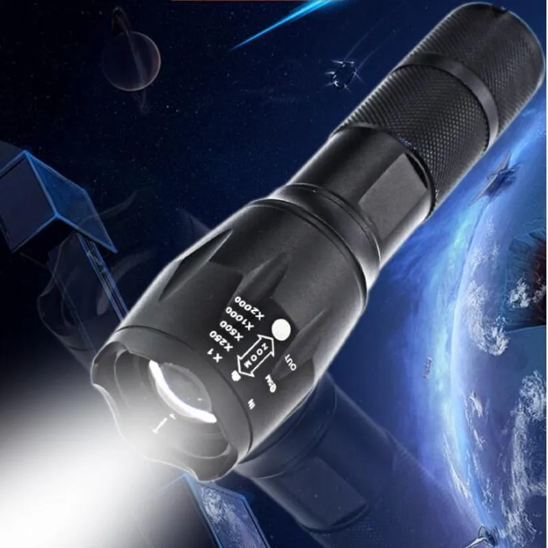 Светодиодный перезаряжаемый фонарик водонепроницаемый XML T6 linterna torch 4000 люмен 18650