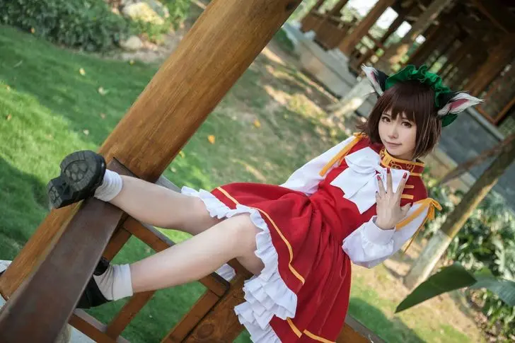 Touhou Project Chen Косплей-костюм с шляпой 11 |