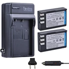 Tectra 2 шт. EN-EL9 EN-EL9A EN EL9 EN EL9A литий-ионный аккумулятор + Цифровое зарядное устройство для Nikon D60 D40 D40X D5000 D3000 MH-23