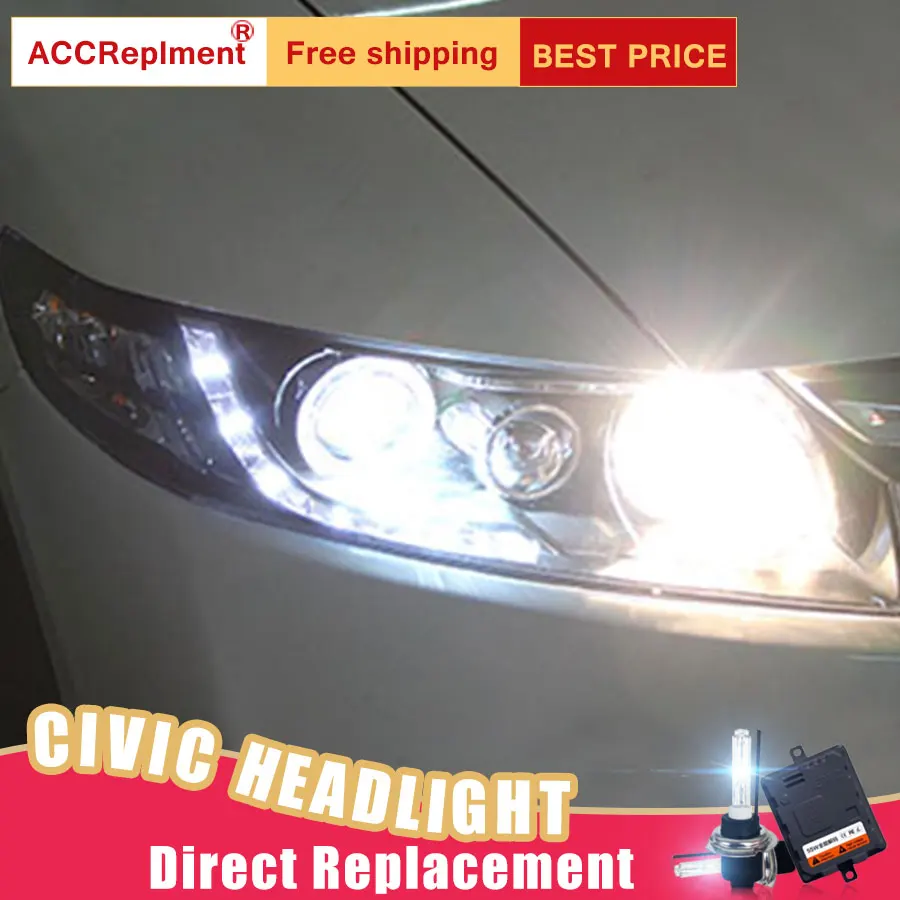 2 шт. светодиодный светодиодные фары для Honda Civic 2007 2011|hid kit|h7 hidxenon lens |