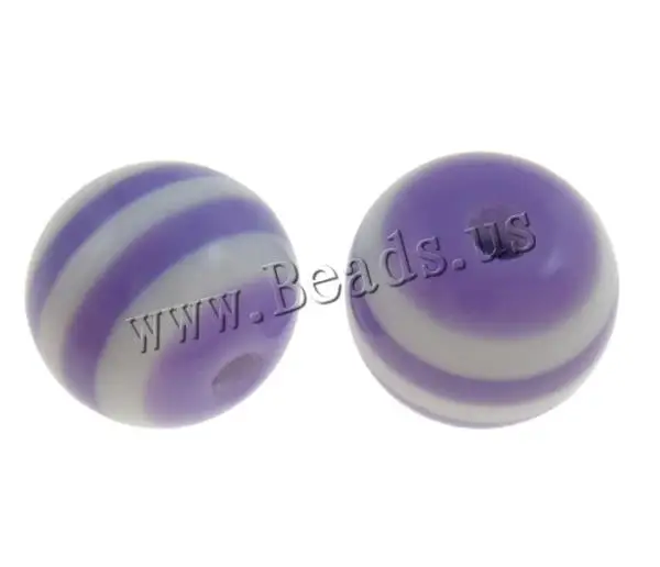 Free shipping!!!Striped Resin Beads 2013 new summer Round purple 8mm Hole:Approx 2mm 1000PCs/Bag Sold By Bag|beads 4mm|beaded headdressbag bucket |