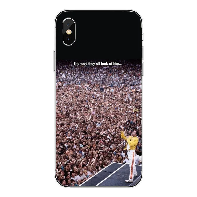 Силиконовый чехол Freddie Mercury Rainha для Apple iPhone 6 7 8 11 12Pro Mini Max X Plus | Мобильные телефоны и