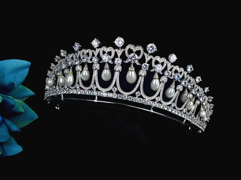 Be 8 2018 Новое поступление тиары и короны Роскошные CZ жемчужные принцессы для