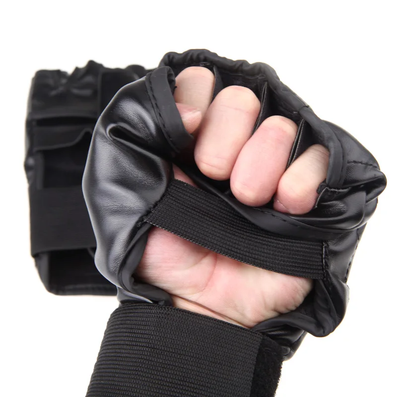 Перчатки из ПУ кожи MMA Muay Thai тренировочные Боксерские перчатки для взрослых