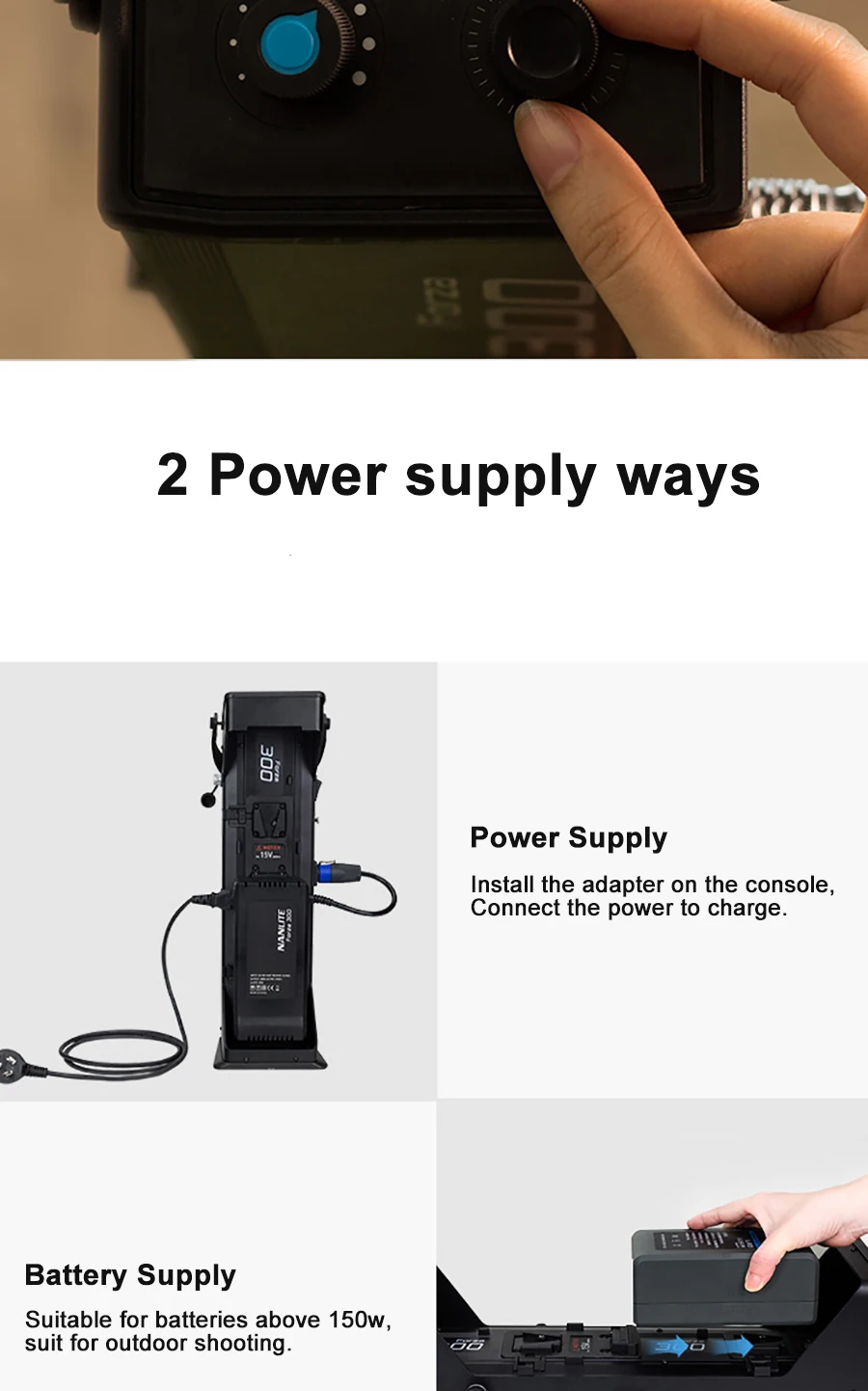 NanGuang NANLITE Forza 300w 60w светодиодный фотографический светильник ing заполняющий светильник Точечный светильник 5600K 2,4G беспроводное приложение wifi управление Forza300