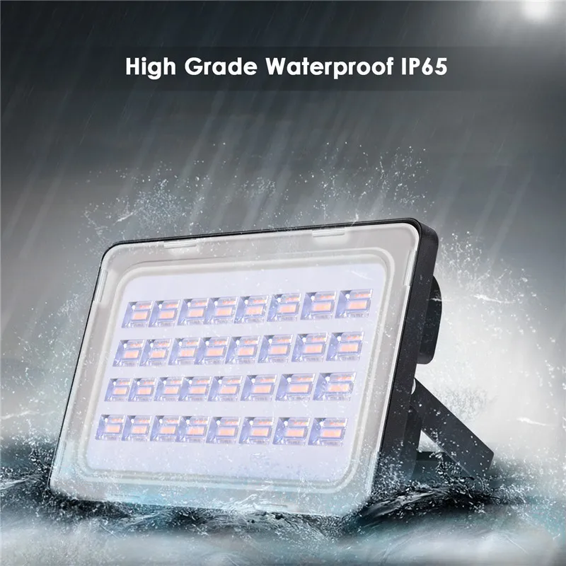 10W 20W 30W 50W 100W Светодиодный прожектор светильник IP65 Водонепроницаемый AC 220-240V Светодиодный прожектор светильник полный Мощность на открытом воздухе садовый светильник ing точечный светильник