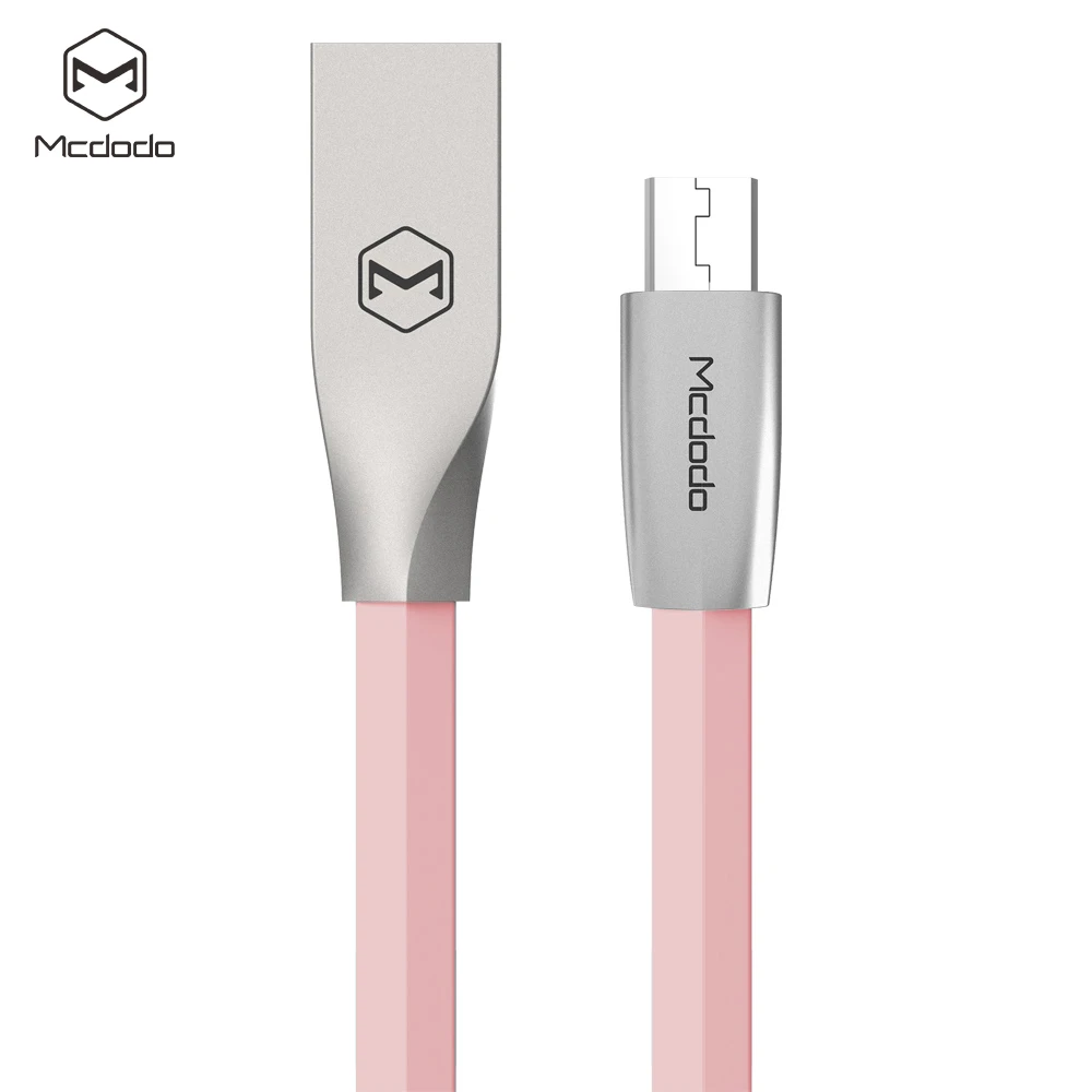 Silver Metal Pink Mcdodo Micro USB кабель 2.1A кабель для быстрой зарядки 2 м 1,5 м 1 м кабель для передачи данных Microusb для samsung Xiaomi HUAWEI LG кабель для мобильного телефона - Цвет: Silver Metal Pink