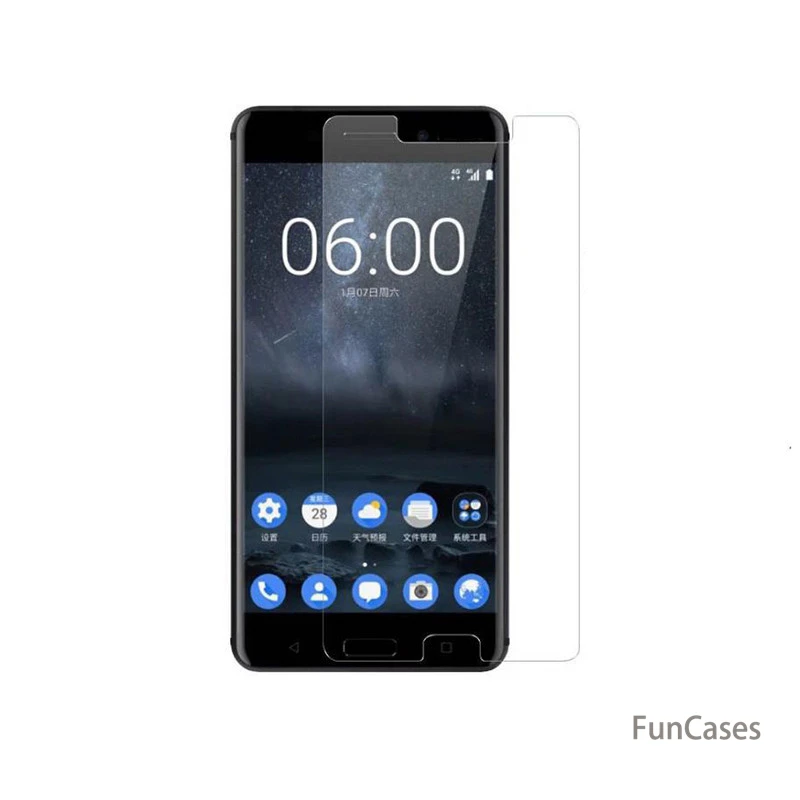 Защитная пленка из закаленного стекла для Nokia 1 2 3 5 6 2018 7 Plus 8 Sirocco Nokia7 Nokia6|Защитные