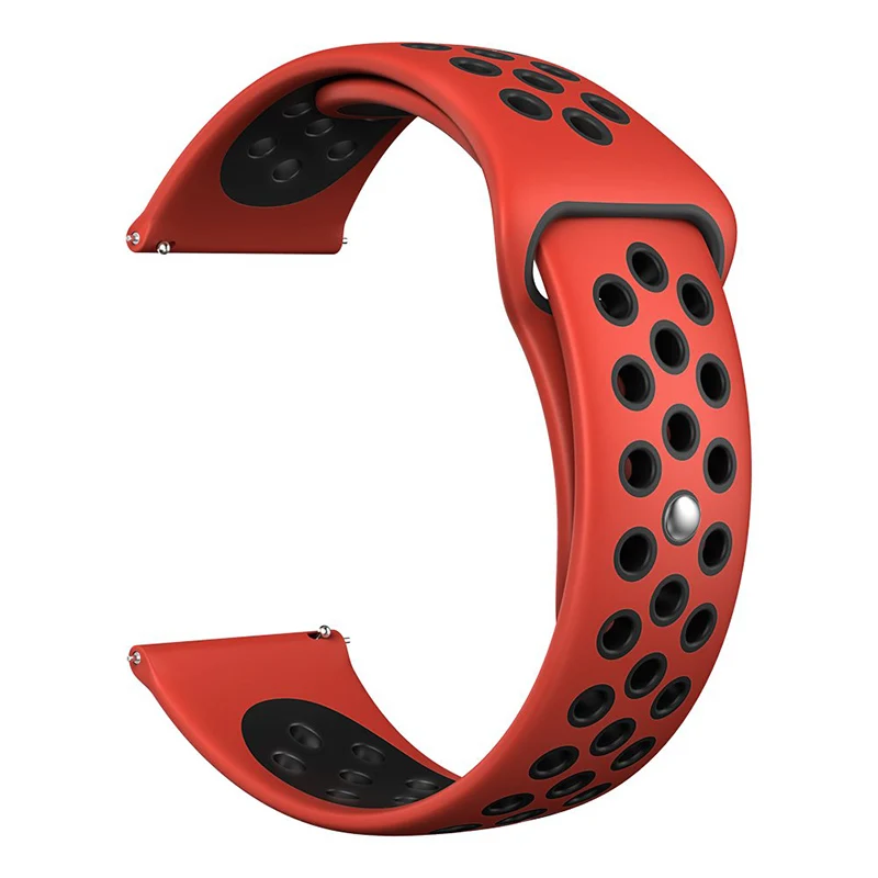 Силиконовый ремешок для наручных часов Amazfit Bip 22 мм 20 Galaxy Watch 46 Samsung Gear Sport S2 s3 Frontier