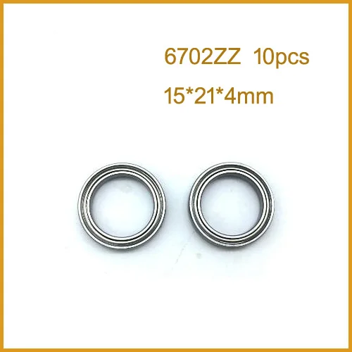 10 шт. 6702ZZ подшипник ABEC 15x21x4 мм тонкая секция 6702 Φ 602 ZZ 6702z | Обустройство дома