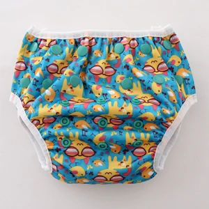 Print 4 JinoBaby подгузники для плавания ming тканевые купальные купальники с подгузниками милые многоразовые купальные подгузники для NB-24Months - Цвет: Print 4