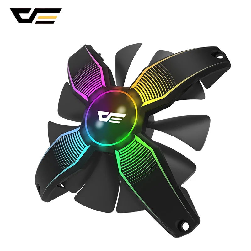 Talon RGB Fan Чехол для ПК darkFlash RGB, вентилятор для настольного компьютера, ультра бесшумный, с высоким воздушным потоком, безрамный кулер, охлаждающий 12 В, 4pin, игровые вентиляторы, корпус, чехол s - Цвет лезвия: Talon RGB Fan