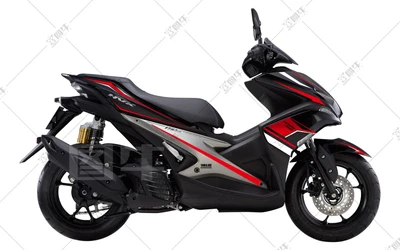 Мотоцикл автомобиль весь автомобиль цветок потянув Тело стикер для Yamaha NVX AEROX 155 - Цвет: black and white
