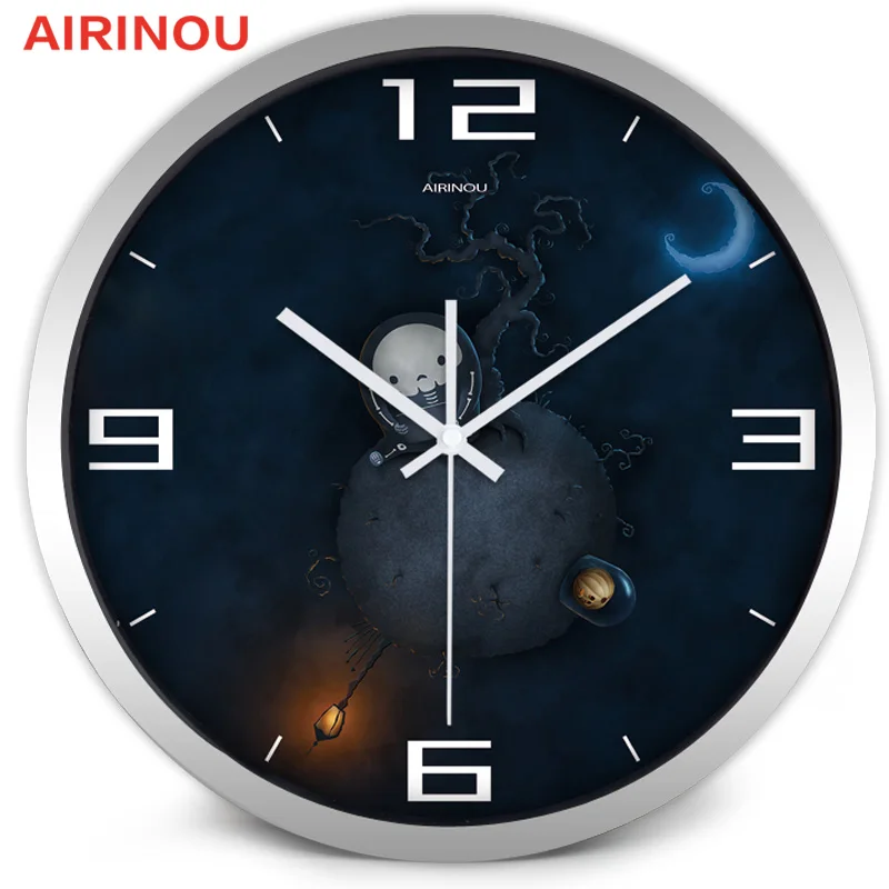 Airinou Серебристые/белые/черные часы из медицинской лаборатории|clock dvr|clock pocket watchclock