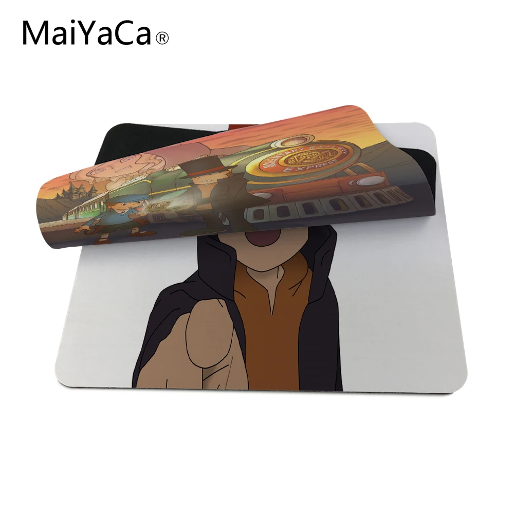 Профессор Лейтон и любопытная деревня Настольный Противоскользящий резиновый коврик Мышь Pad 18*22 см 20*25 см, 25*29 см
