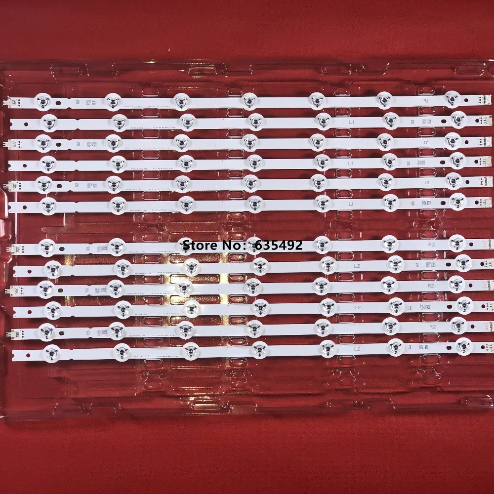 12 шт. светодиодный полосы 55 V14 тонкий DRT Rev0.0 R1 L1 R2 L2 типа для 55LB673V 55LB7200 LC550DUH(PG)(F1) 6916L