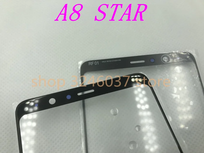 Новое оригинальное черное стекло для замены Samsung Galaxy A8 Star G885 G885F G885S ЖК передний
