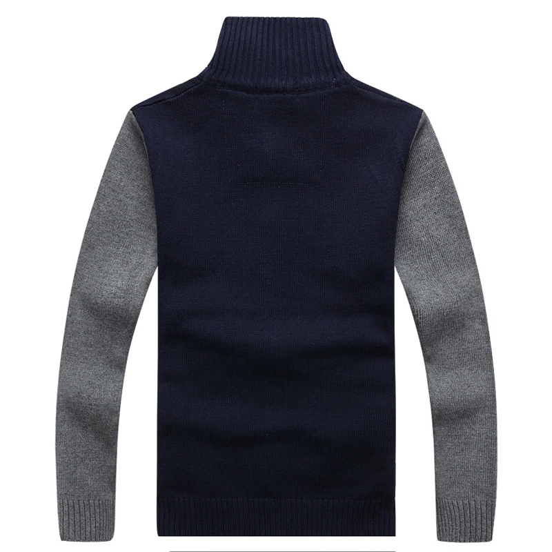 Мужской свитер с воротником стойкой Jeep черный осень 2019|fashion men sweater|men fashion sweatermen