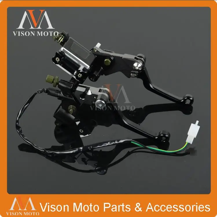 

CNC Brake Lever Master Cylinder + Cable Clutch Perch For Honda CR125 CR250 CRF250R CRF450R CRF250X CRF450X CR CRF Dirt Bike MX