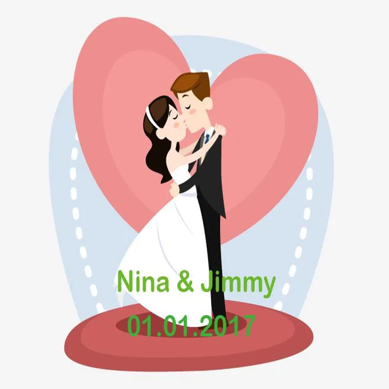 100pcs Personalized Wedding Favor Tag Gift Tags Bridal Shower Self-Adhesive Stickers Paper Sticker Decoration | Дом и сад