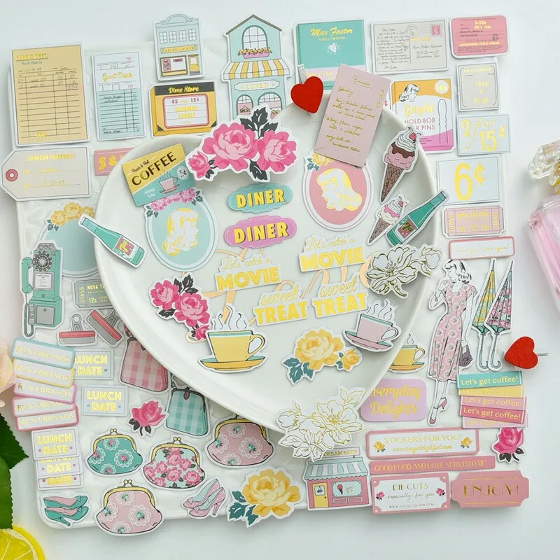 YPP CRAFT 70pc хорошего дня кардшток высечки для скрапбукинга счастливого