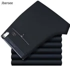 Костюмные мужские брюки Jbersee, классические прямые деловые штаны, формальные, большие размеры, на лето