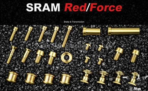 Титановые велосипедные болты и гайки TC4 светильник для велосипеда Sram красный/Force