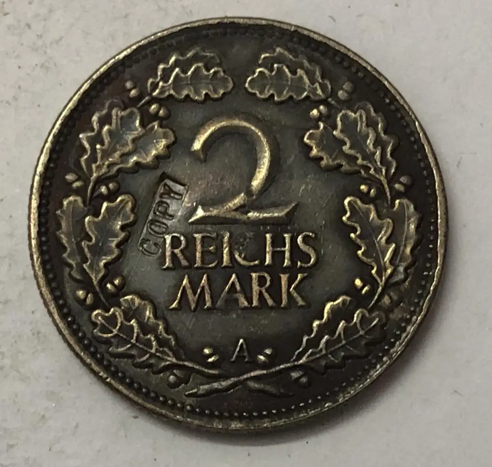 1926 Германия 2 Reichsmark|Безвалютные монеты| |