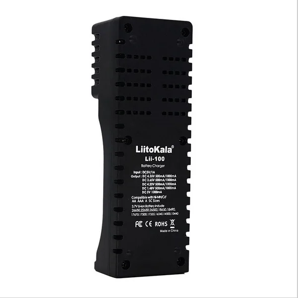 Интеллектуальное зарядное устройство LiitoKala с разъемом USB и функцией внешнего