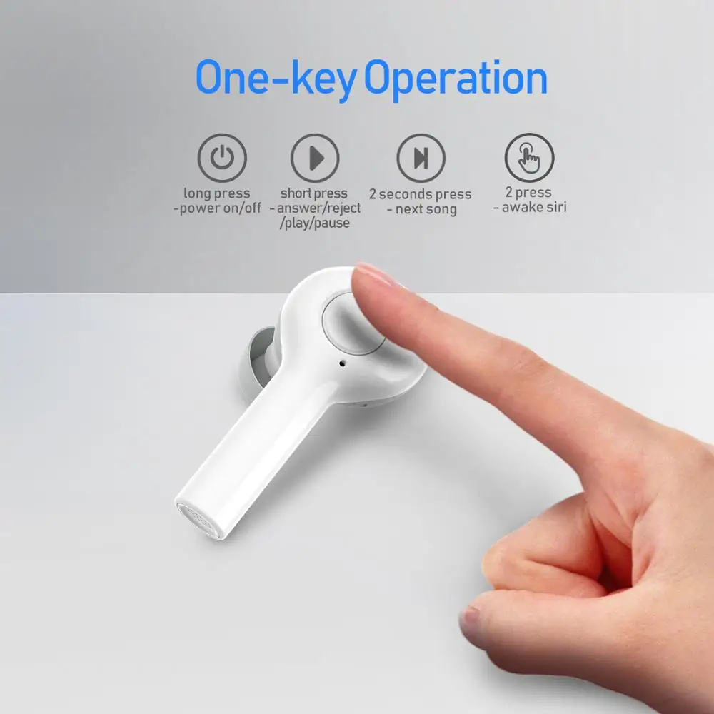 Беспроводные Bluetooth наушники JOINRUN TWS для Xiaomi Huawei мобильные стереонаушники спортивные с микрофоном