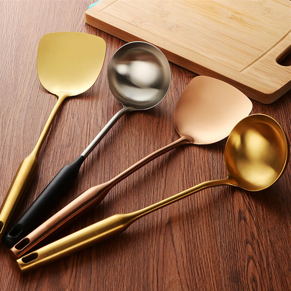 2 шт./компл. кухонная утварь из нержавеющей стали шпатель суповая ложка