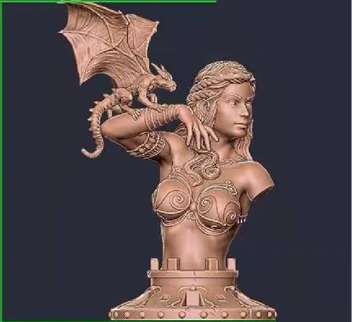 Разобранный Неокрашенный бюст 1/16 модельная фигурка из смолы Kit // BUST312 | Игрушки и