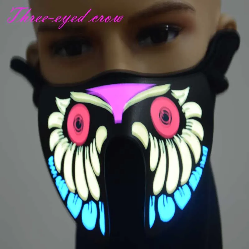 Новинка 2017 мигающая светодиодная маска V значит вендетта светящаяся лента