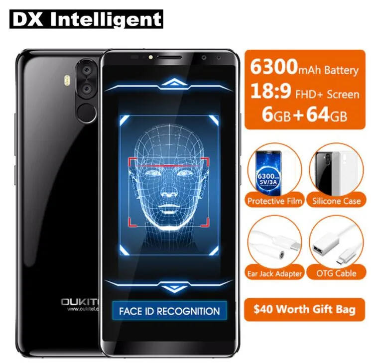Oukitel K6 6 0 дюйма FHD 18:9 полный Экран 4G LTE смартфон MT6763 Восьмиядерный Android 7 1 16MP 4cams ГБ и